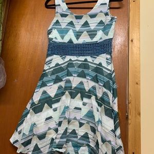 JACK cotton summer dress size 8 women sleeveless knee length